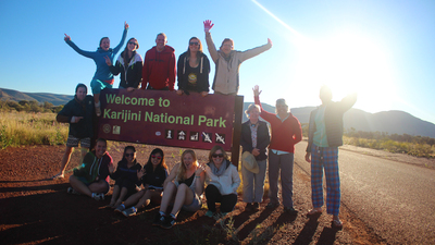 Group photo Aussie Wanderer Explore Australia's Coral Coast and North West on a tour to Broome