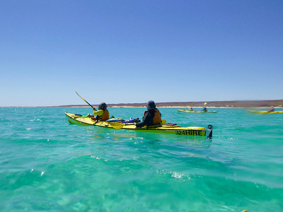 Exmouth Adventure co Kayak over the Ningaloo Reef in Exmouth Western Australia