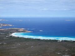 Lucky Bay has 5kms of squeaky-clean bright white sands and turquoise-coloured waters.