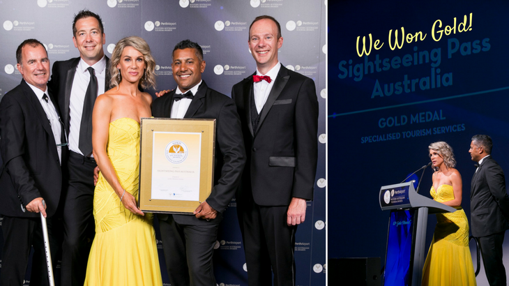 Sightseeing Pass win Gold at the 2017 WA Tourism Awards