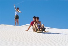 Sand Boarding the Lancelin Sand Dunes with Sightseeing Pass Australia
