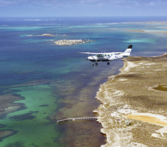 Stunning Abrolhos Islands from the air with a Kalbarri Scenic Flight