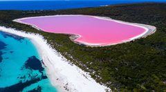 Pink Lake Hutt Lagoon Western Australia