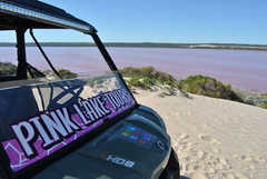 Visit the stunning Pink Lake Hutt Lagoon by jumping on a Buggy Tour.  Book online today with Sightseeing Pass Australia!