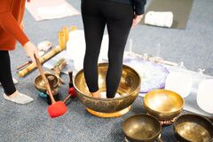 Sound-bowls-on-yoga-retreat-from-Adelaide
