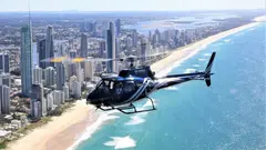 The Sea World & Broadwater Scenic Helicopter Flight.  Book your scenic flight early to avoid the crowds.  Visit Sightseeing Pass Australia for times and prices.