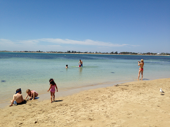 Beach time with the kids in Perth
