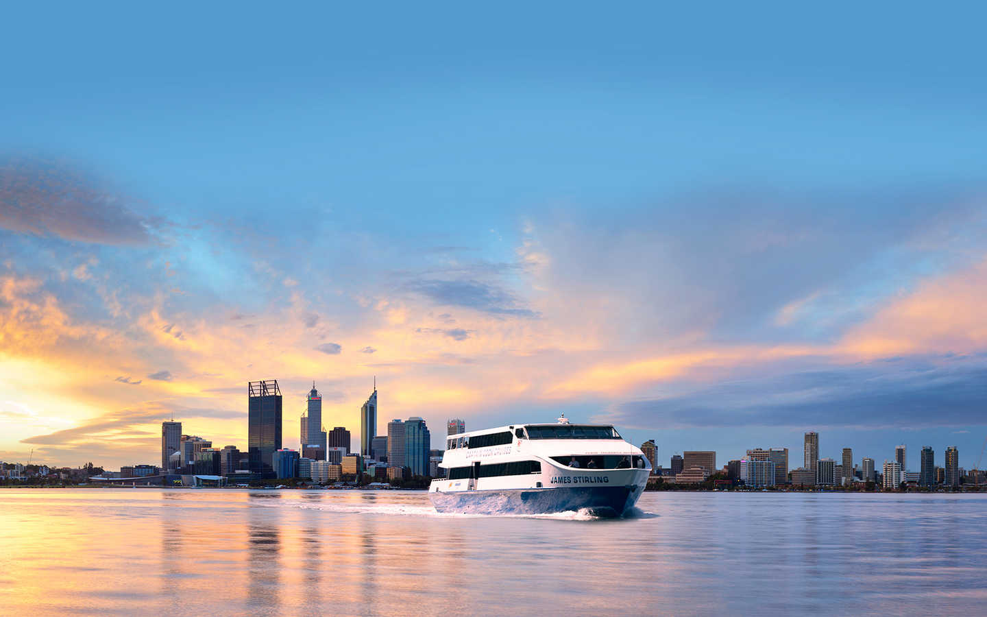 Enjoy a cruise down the Swan River with Captain Cook Cruises