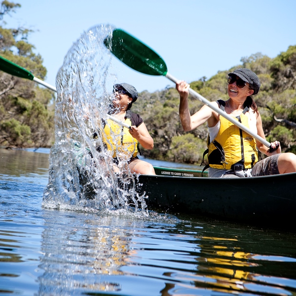 Canoeing the Margaret River with Margaret River Discovery Co Tours